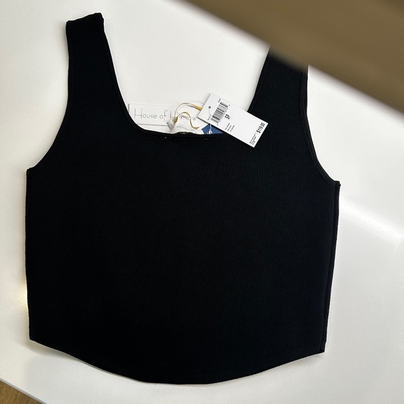 House of Harlow 1960 Tops - House of Harlow 1960 BLACK Crop Top